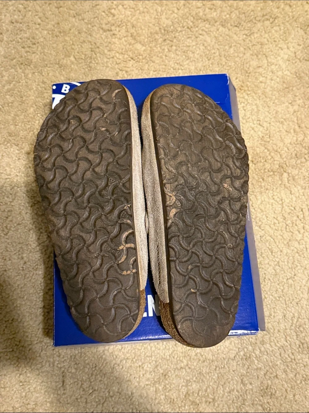 Birkenstock Men's Slip-On Suede Clog in Taupe